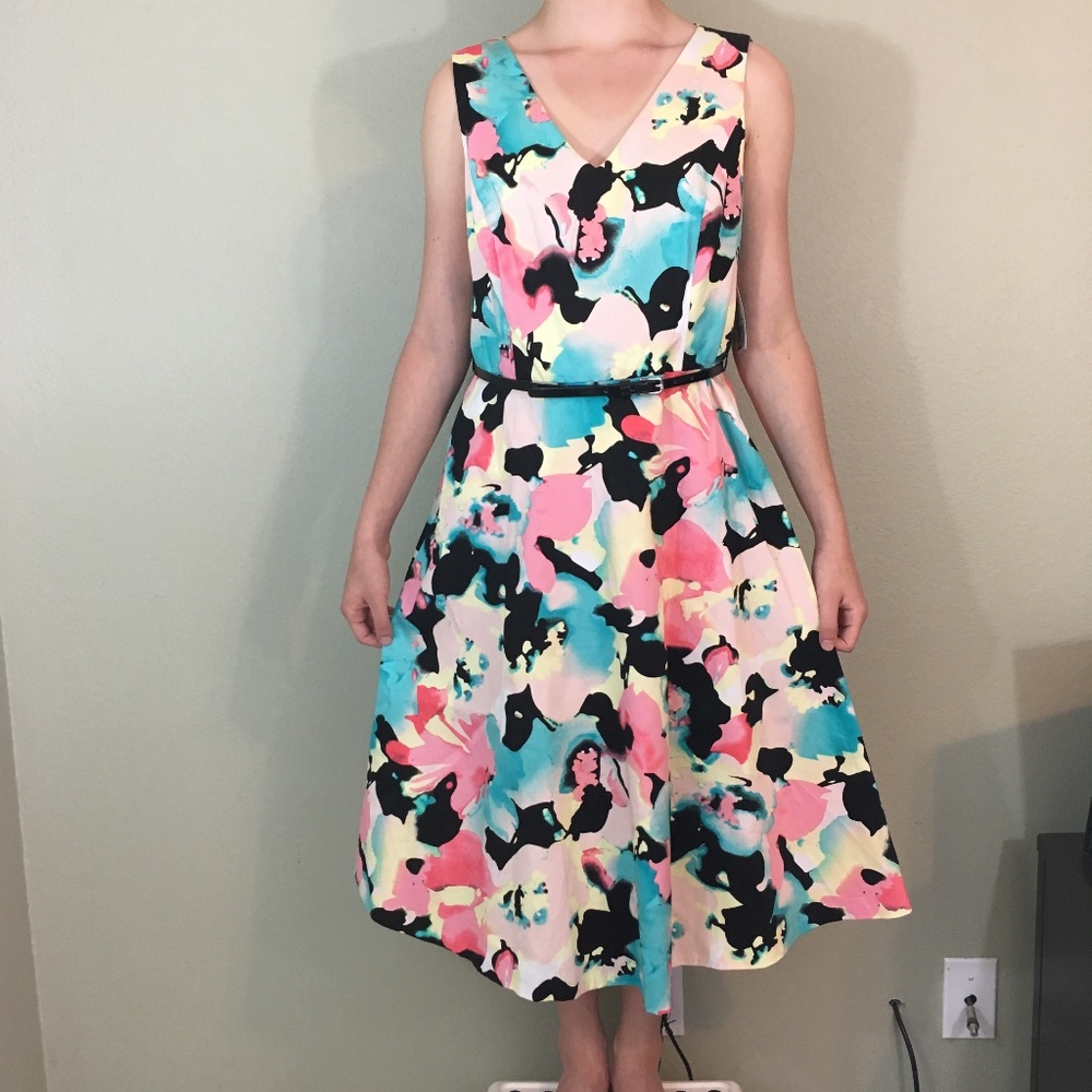 Black Label by Evan Picone A-Line Dress NWT, Sz 2